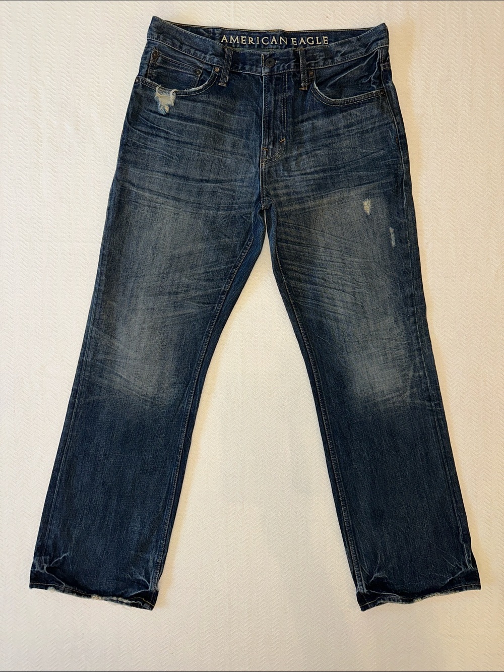 Men’s American Eagle Boot Cut Jeans 100% Cotton tag 34x34 33L VGUC 2011